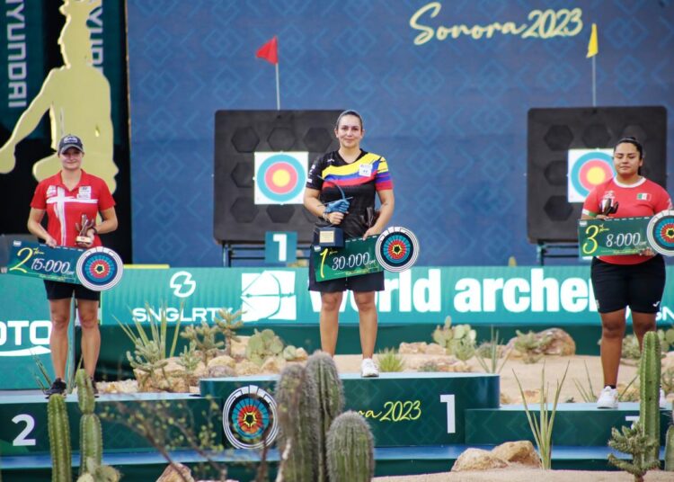 Inicia México con Bronce en Femenil Compuesto en Mundial de Tiro con Arco en Sonora