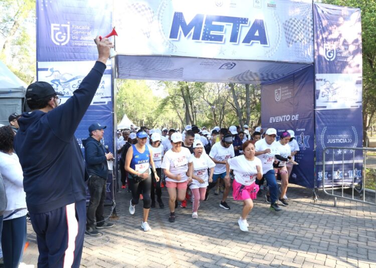 Un Exito, la Quinta Carrera y Caminata 2024 de la FGJCDMX, Realizada en el Bosque de Chapultepec