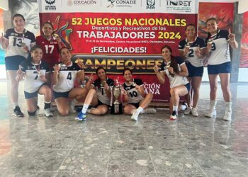 Equipo de Voleibol Femenil del STFRM, se Corona en Juegos Nacionales de los Trabajadores