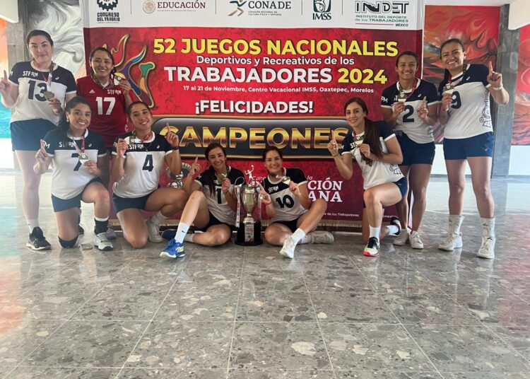 Equipo de Voleibol Femenil del STFRM, se Corona en Juegos Nacionales de los Trabajadores